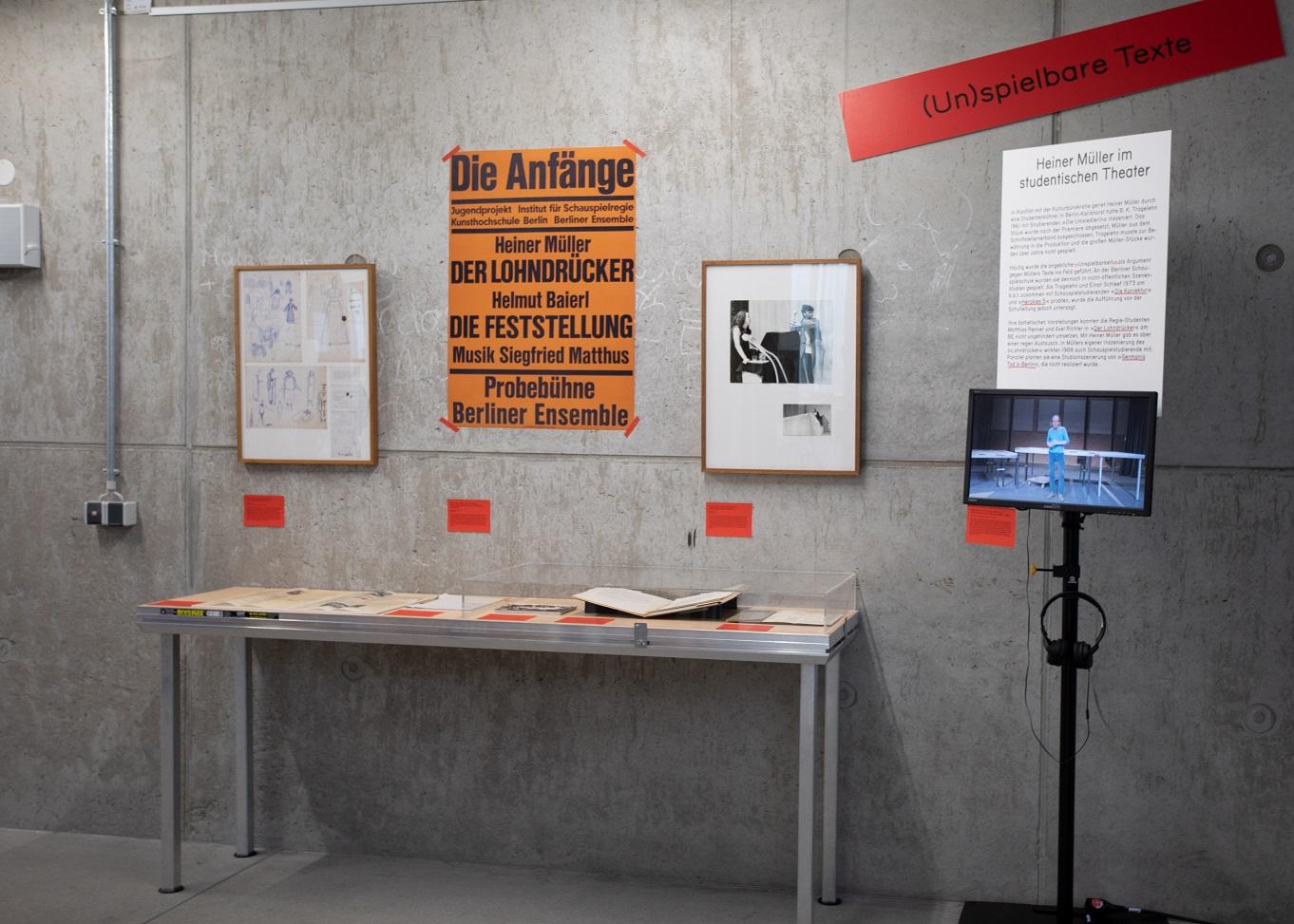 Vorbereitungen für eine Aufführung von „Germania Tod in Berlin“ von Torsten Spohn, Schauspiel-Absolvent 1989. Foto Hyesoo Chung