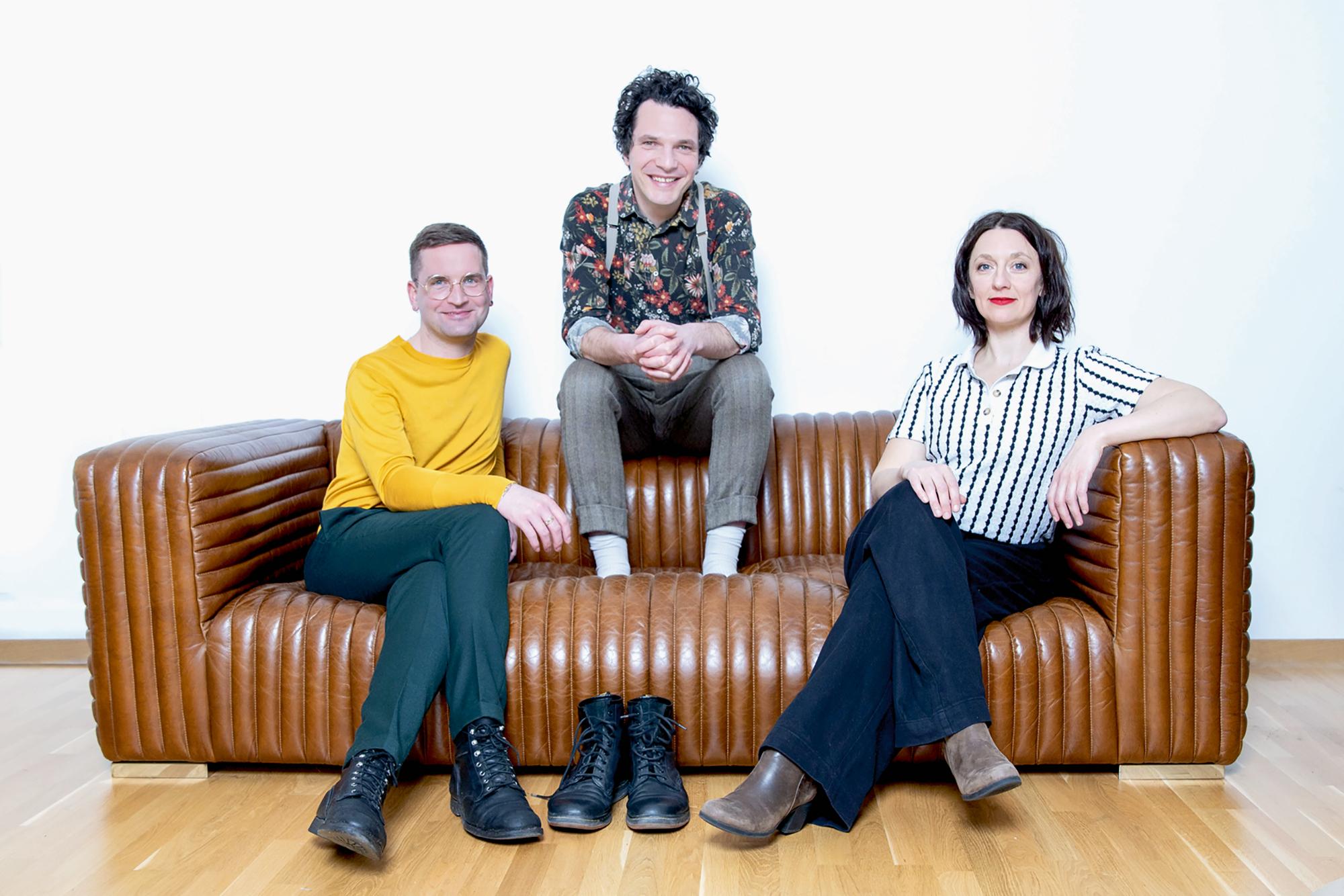 Clemens Leander, Bastian Lomsché und Clara Weyde (v. l.). Sie leiten derzeit die Schauspielsparte am Theater Magdeburg