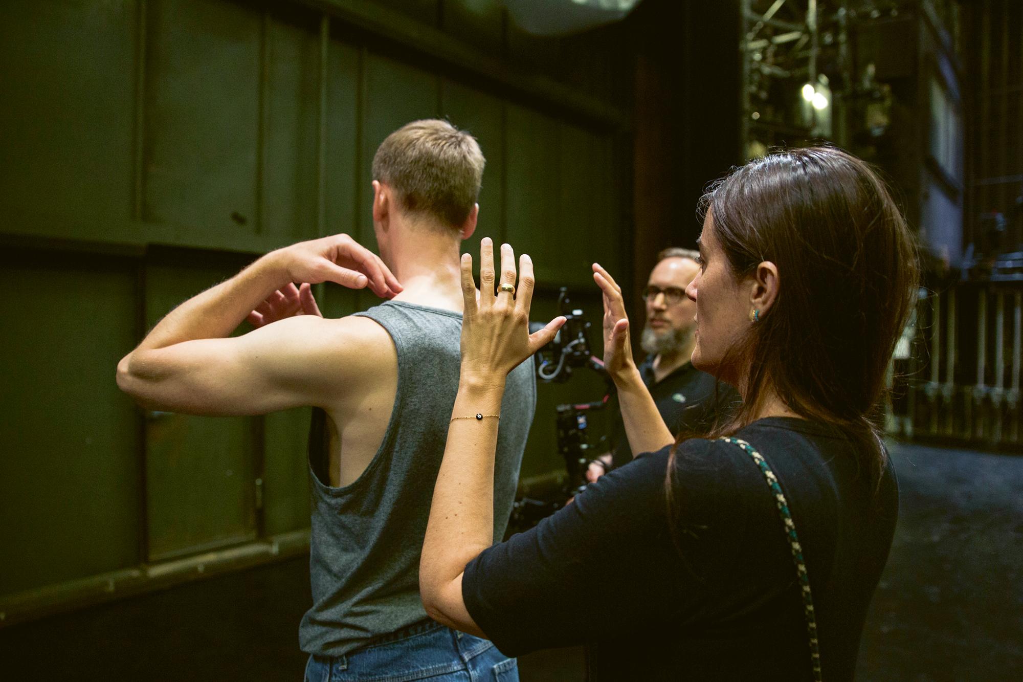 STAGES INTO THE NOW, Alexandra Waierstall, Scott Jennings und Sören Parker am Opernhaus Wuppertal, 2021. Foto Christian Herrmann