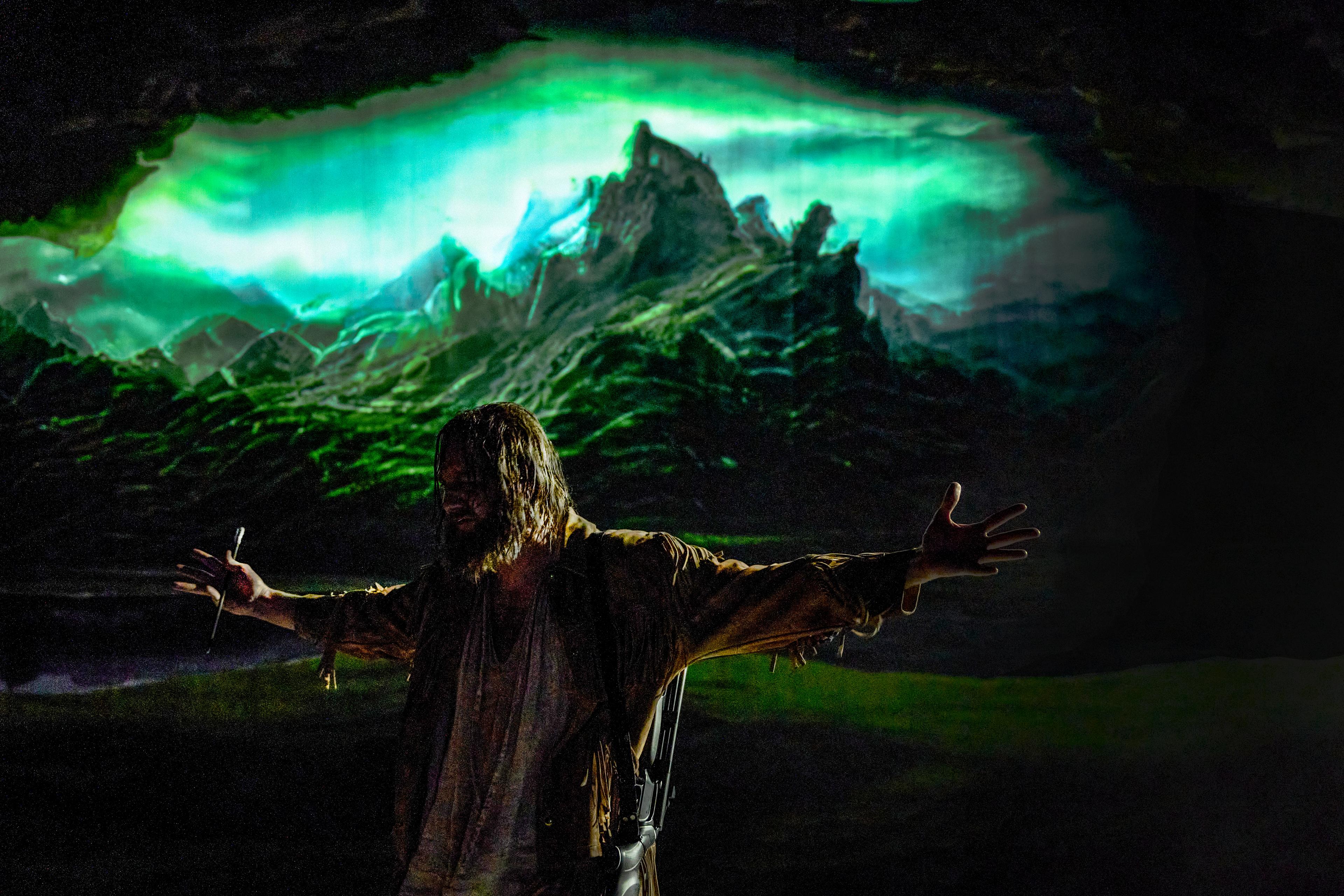 Béla Milan Uhrlau in der „Wilhelm-Tell“-Überschreibung am Staatstheater Darmstadt. Foto Staatstheater Darmstadt
