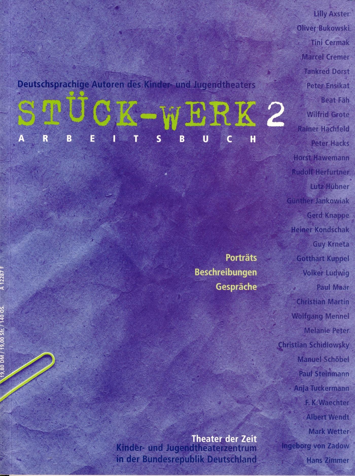 Stück-Werk 2 Arbeitsbuch 6 "Stück-Werk 2"