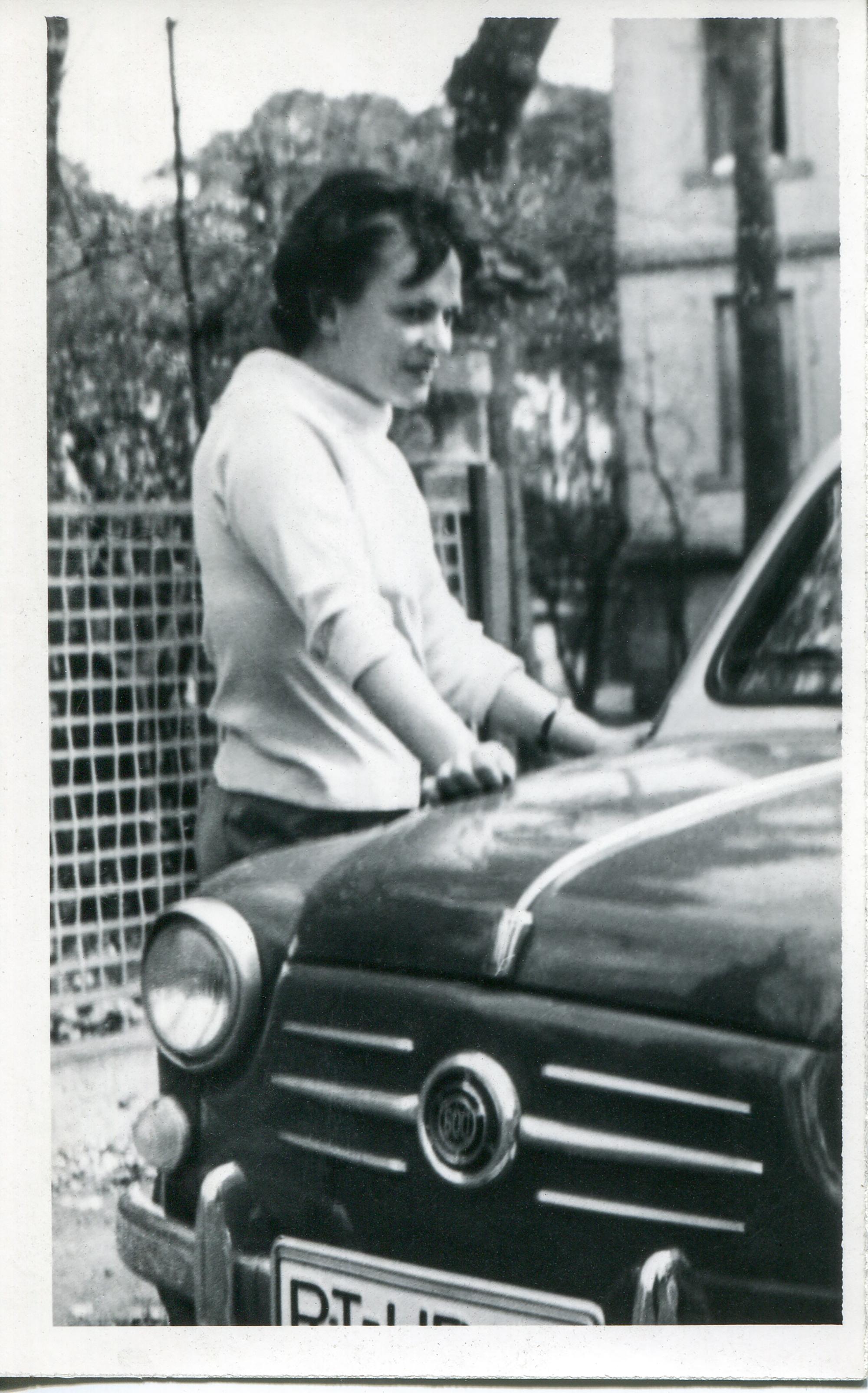 Inge Müller in Reutlingen, zu Besuch bei Heiner Müllers Eltern