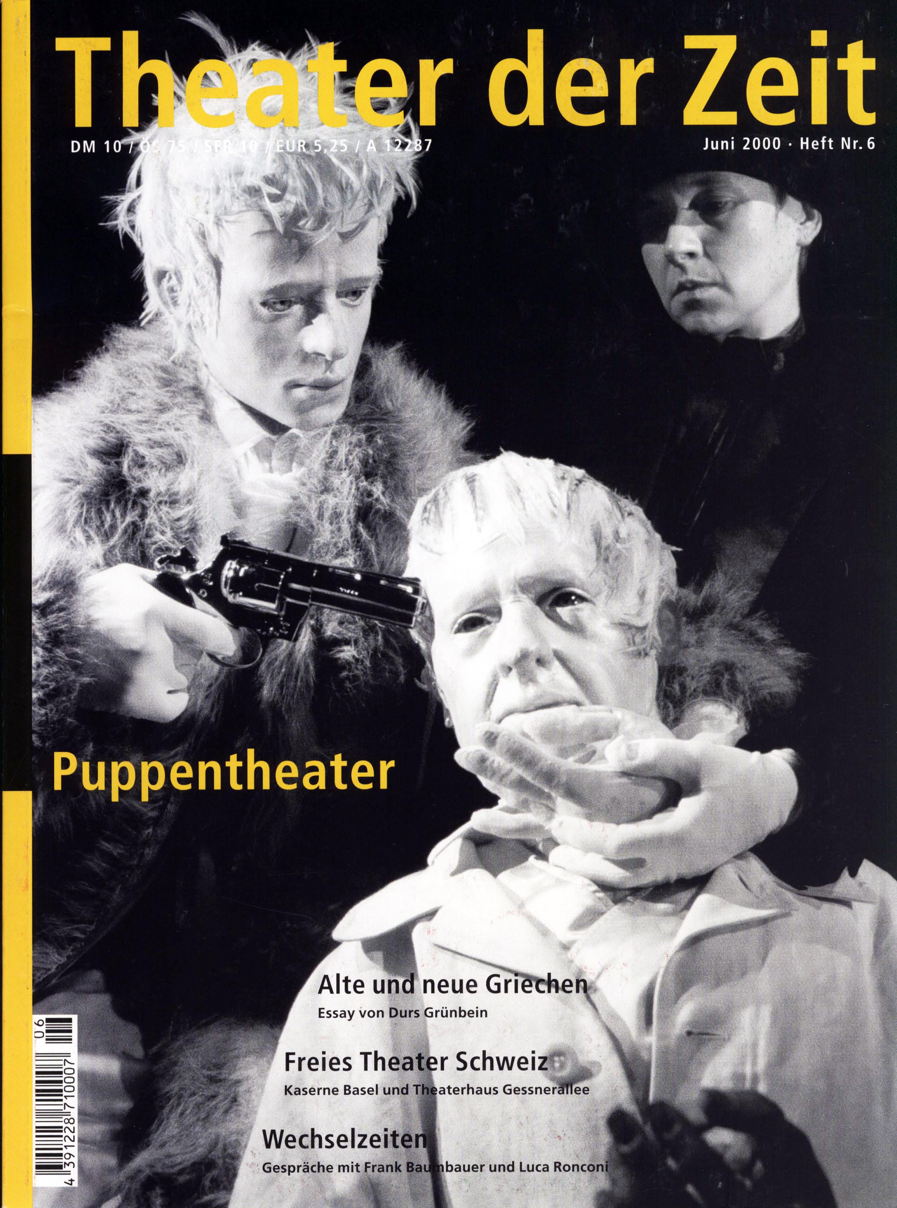 Puppentheater Theater der Zeit Heft 06/2000