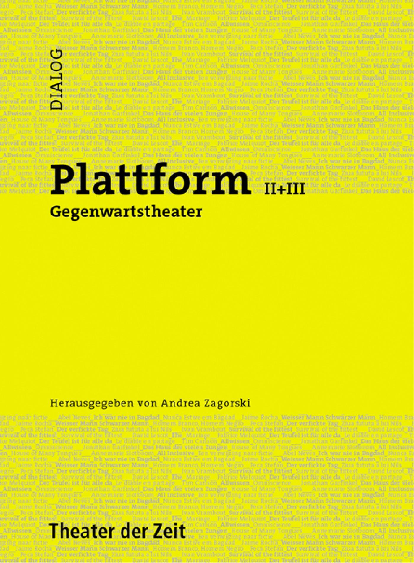 Plattform II+III Dialog 8 "Plattform II+III"