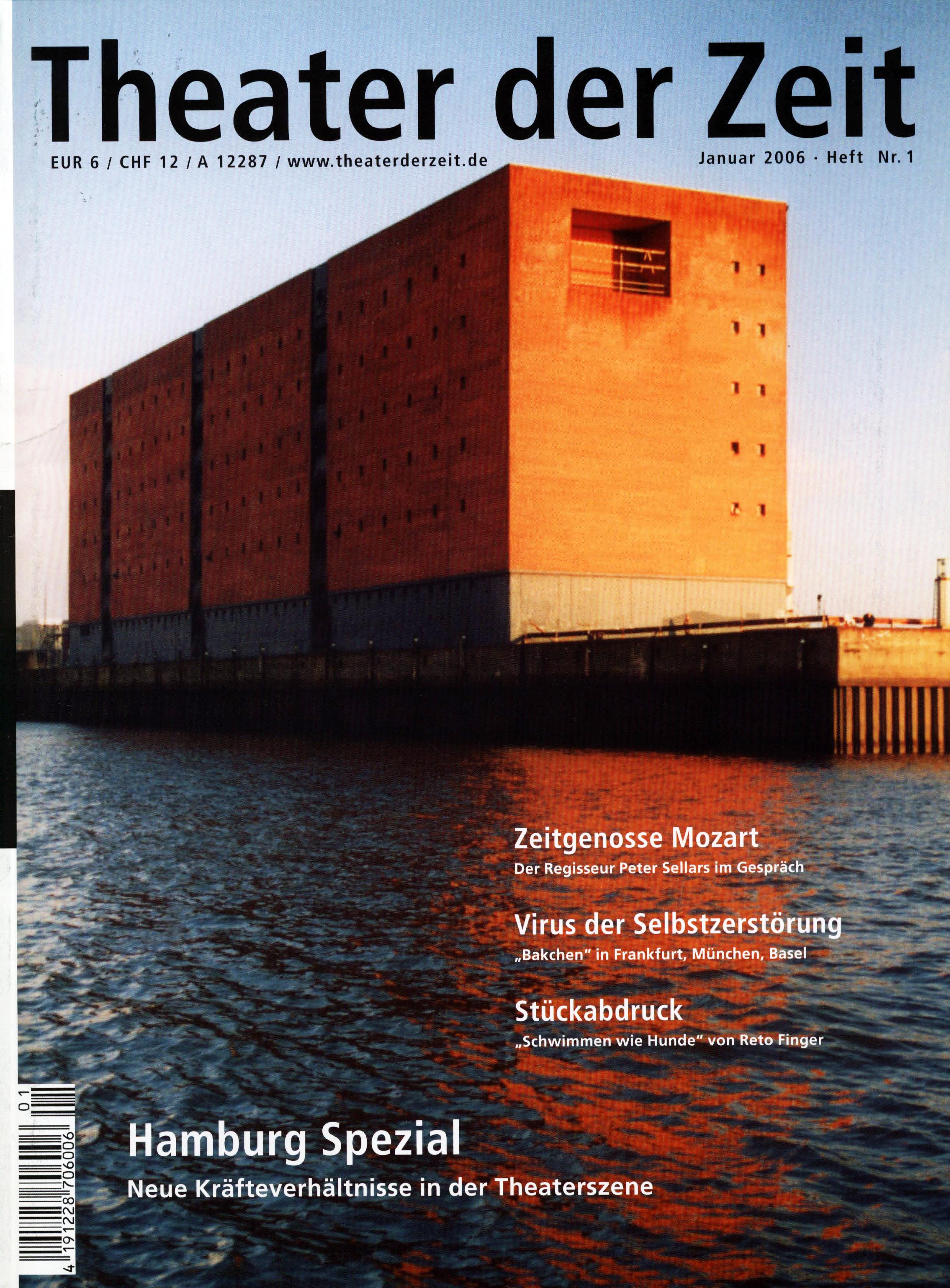 Hamburg Spezial Theater der Zeit Heft 01/2006