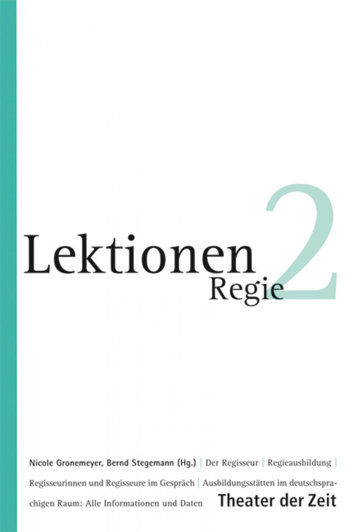 Regie Lektionen 2 "Regie"